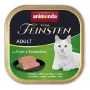 Šlapias kačių ėdalas Animonda Vom Feinsten Turkija 100 g padėklas, suaugusioms katėms, be glitimo, be sojos