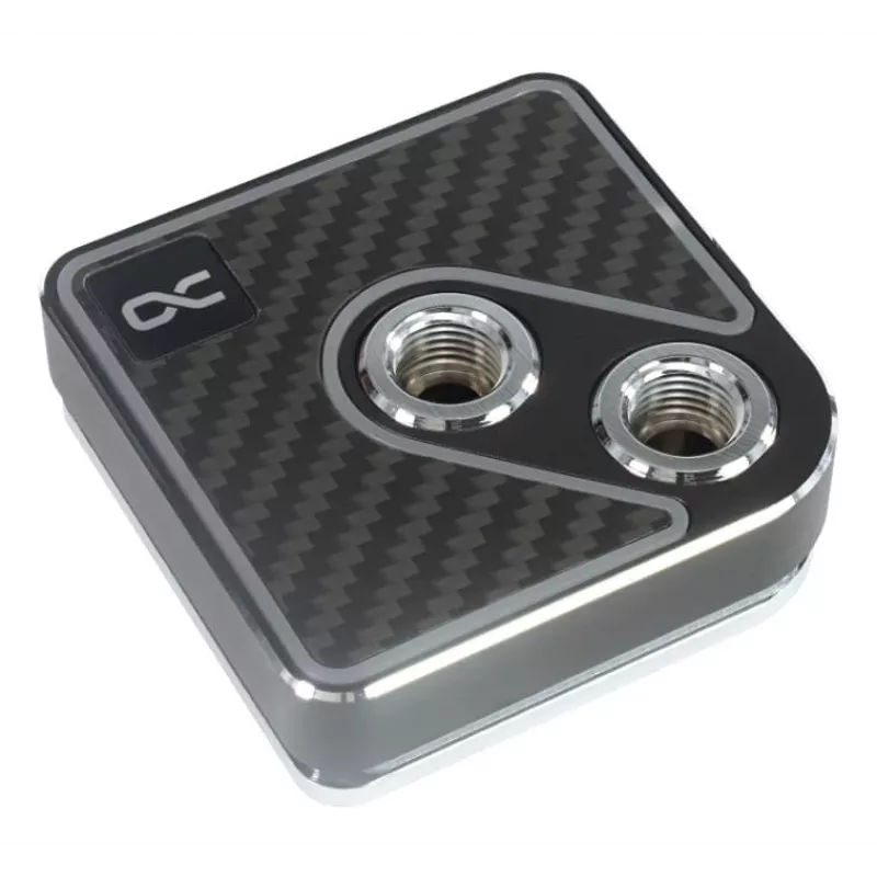 Vandens blokas CPU Alphacool Core 1 Aurora Carbon Brass Copper Nickel Black 72mm