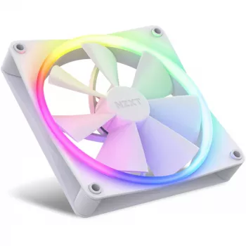 NZXT F140 RGB 140mm dviejų ventiliatorių rinkinys baltas