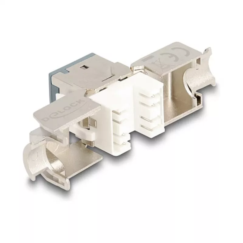 DeLOCK keystone modulis 88120 Plokščias RJ-45 Pilka 10 vnt