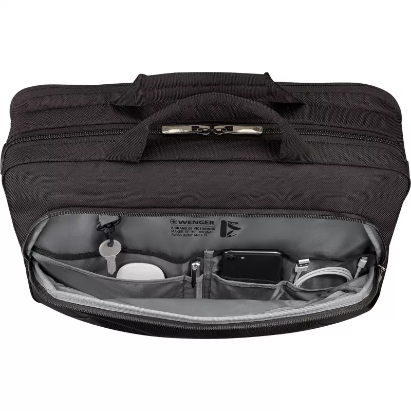 Portfelis Wenger XE 16 juodas, tinkantis iki 40,6 cm (16 colių) nešiojamiesiems kompiuteriams