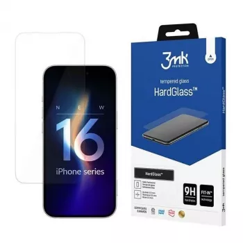 Grūdinto stiklo apsauginis stikliukas 3MK, iPhone 16 Pro Max 6,9 inch, kietumas 9H
