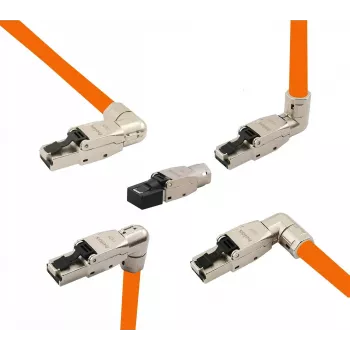 helos Cat 8.1 metalinis RJ45 kištukas 263837 – ekranuotas modulinis jungiklis, 5 variantai