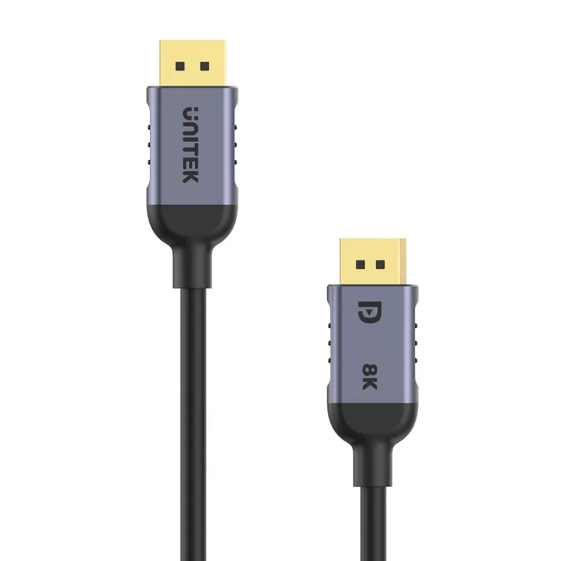UNITEK C1628GY01-1M DisplayPort kabelis, juoda, pilka