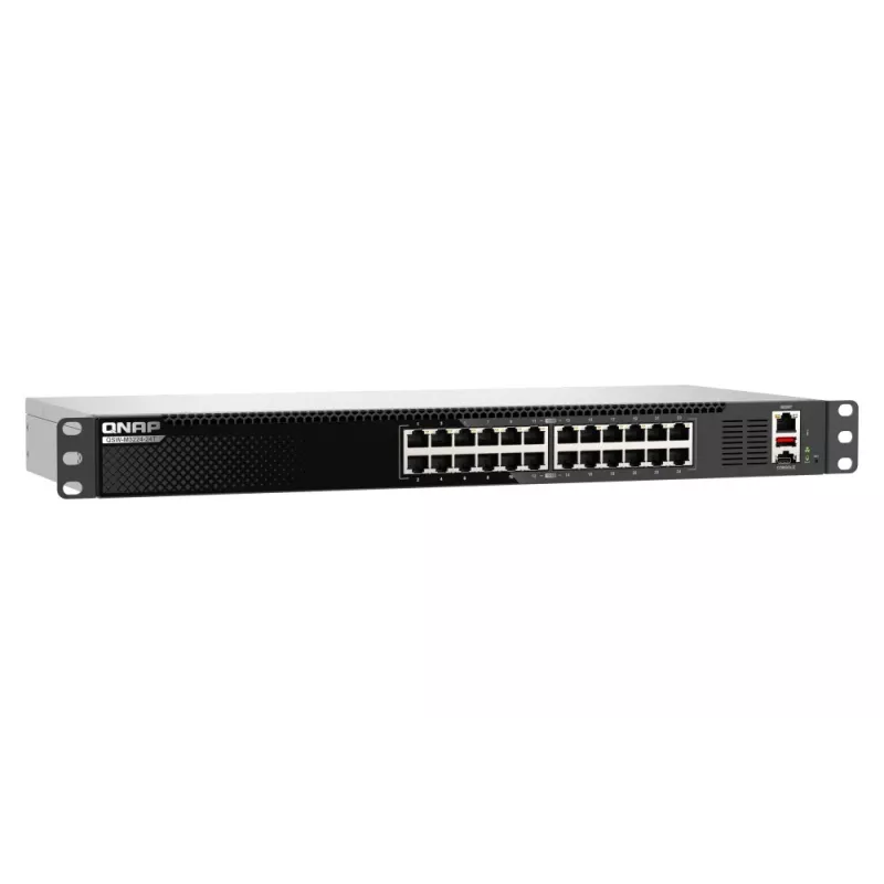 QNAP QSW-M3224-24T valdomas tinklo jungiklis L3 10G Ethernet (100/1000/10000) 1U juodas, sidabrinis