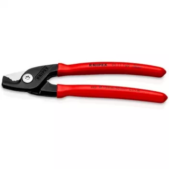 Kabelių žirklės Knipex 95 11 160 – 160 mm pjovimo galia, ergonomiškos rankenos