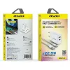 Awei PD81T-EU sieninis įkroviklis 22,5W su USB laidu ir USB-C, baltas, GaN