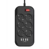 ColorWay CW-CHE64B kištukinis lizdas 10A 17W su USB