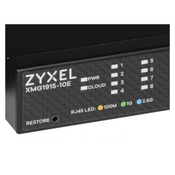 Zyxel XMG1915-10E valdomas L2 2.5G Ethernet jungiklis (10 prievadų, 100/1000/2500 Mbps)