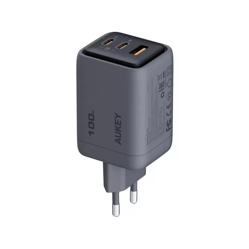 Comet Mix 3 sieninis įkroviklis PA-C5 3xUSB (2xUSB-C ir 1xUSB-A) 100W 5A QC5.0 PD3.0 AFC PPS FCP SCP