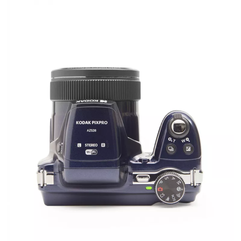 Fotaparatas Kodak AZ528 Midnight Blue su EU kištuku, 2 baterijomis ir dėklu
