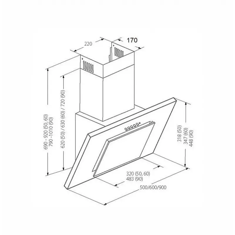 AKPO WK-4 Black 2.0 60 GRAY/BLACK GLASS T300 Linear LED/Controller gaubtas