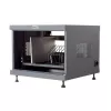 Stovo lentyna TECHLY 367652 kabelių tvarkyklė su 3M lipnia juosta, plieninė, 550×550×410 mm, juoda