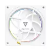 Korpuso ventiliatorius MODECOM VOLCANO LOOP 120 ARGB White – 120 mm, ARGB apšvietimas, PWM palaikymas, 400–1400 RPM
