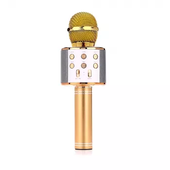 Mikrofonas MANTA MIC10-G Gold kardioidinis nešiojamas