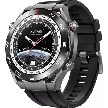 Huawei Watch Ultimate – išmanusis laikrodis su HNBR dirželiu, 140–210 mm riešui, 3,8 cm (1,5 colio) ekranas, NFC, Bluetooth