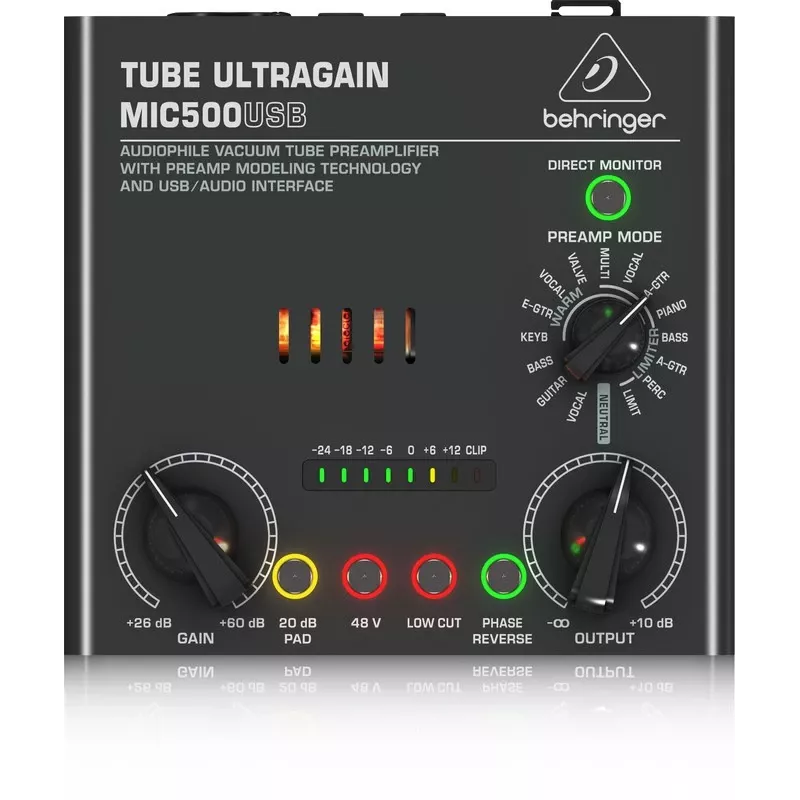 Behringer MIC500USB garso išankstinis stiprintuvas