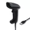 Nešiojamas brūkšninių kodų skaitytuvas QOLTEC 50863 – 1D/2D, USB, LED, juodas, 5V, 1,8 m laidas