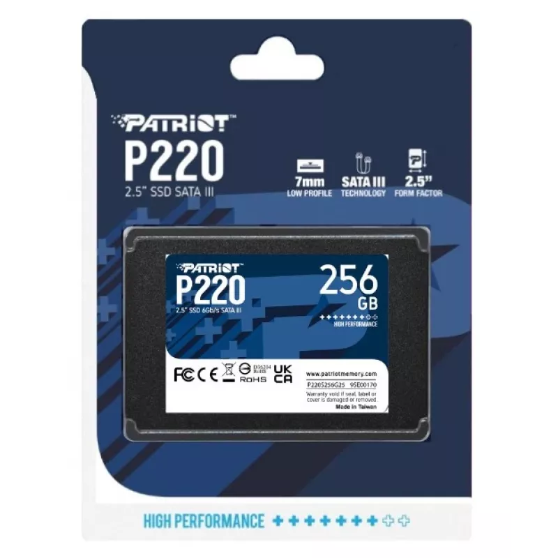 SSD diskas Patriot P220 256GB 2,5 colio SATA III
