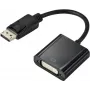 Renkforce RF-5771774 DisplayPort / DVI adapteris [1x DisplayPort kištukas - 1x DVI lizdas 24+5 kontaktų] Juoda PVC izoliacija 15 cm