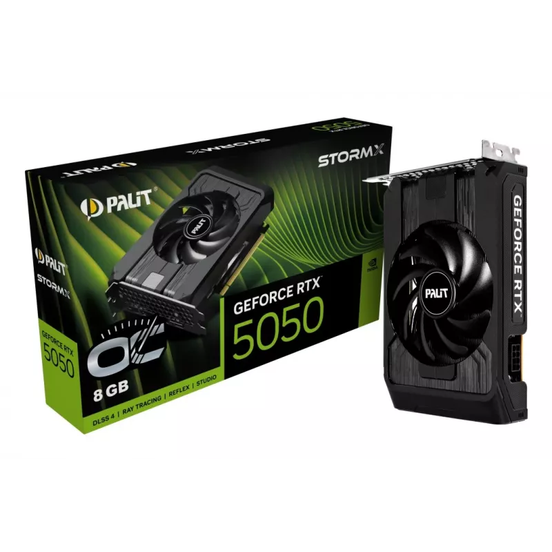 Vaizdo plokštė Palit GeForce RTX 5050 StormX OC – 8 GB GDDR6, 128 bitų, PCIe 5.0
