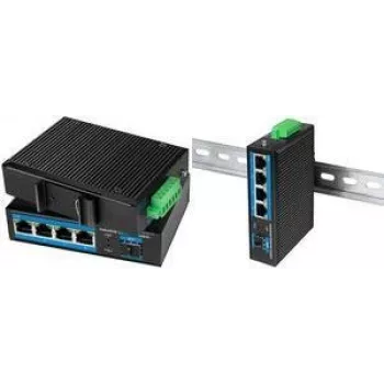 LOGILINK NS204 4 prievadų Gigabit Ethernet jungiklis su 1x SFP lizdu