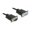 Serialinis kabelis DeLOCK 86598 Juodas 5m RS-232 Sub-D9