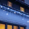 Extralink Icicle Curtain LED girlianda, 500 LED, šalta balta + šaltas blyksnis, ilgis 3 + 20 m