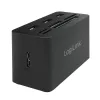 Dokavimo stotelė LogiLink CR0042 USB 3.2 kortelių skaitytuvas ir USB šakotuvas