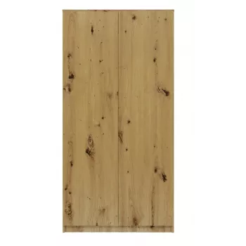 Spinta Wardrobe Top E Shop SD-90 ART KPL – ąžuolinis rėmas, 7 lentynos, 2 durys