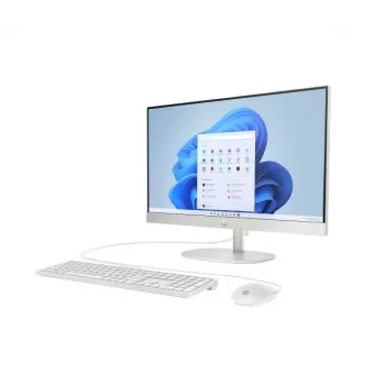 HP All-in-One 24-cr0242ng 23,8 col. FHD lietimui jautrus ekranas, Core i3-N300, 8 GB RAM, 256 GB SSD, DOS, Baltas