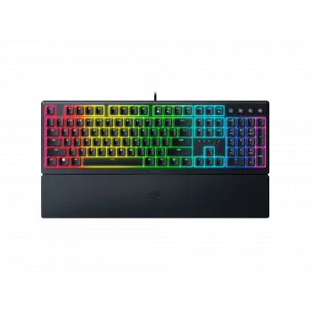Laidinis žaidimų klaviatūra Razer Ornata V3 — hibridinė membrana-mechanika, RGB LED apšvietimas, USB