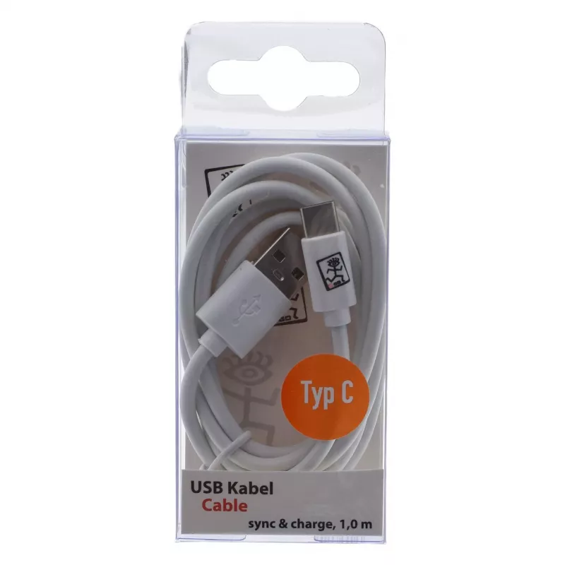 USB laidas 2GO 795925 1 m Micro-USB B USB C USB 3.2 Gen 1 Baltas