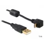 USB laidas DeLOCK USB 2.0 1 m Micro-USB B juodas