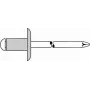 Akloji kniedė GESIPA 5x16 mm Al/A2, skirta 10,0–12,0 mm storiams, pakuotė po 250 vnt.