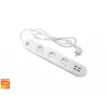 Išmanusis rozetinis blokas Denver SHP-300U 3 AC lizdai E tipas 4 Baltas