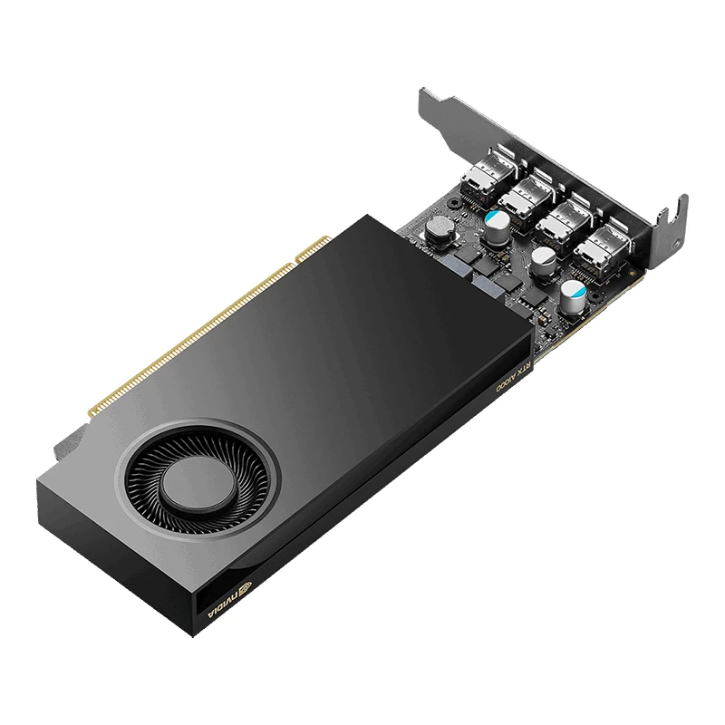 PNY NVIDIA RTX A1000 vaizdo plokštė – 8GB GDDR6 – PCIe 4.0 x8 Low-Profile – 4x Mini DisplayPort (VCNRTXA1000-PL)