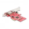 DeLOCK 90738 PCIe FireWire adapteris vidinis IEEE 1394 raudonas