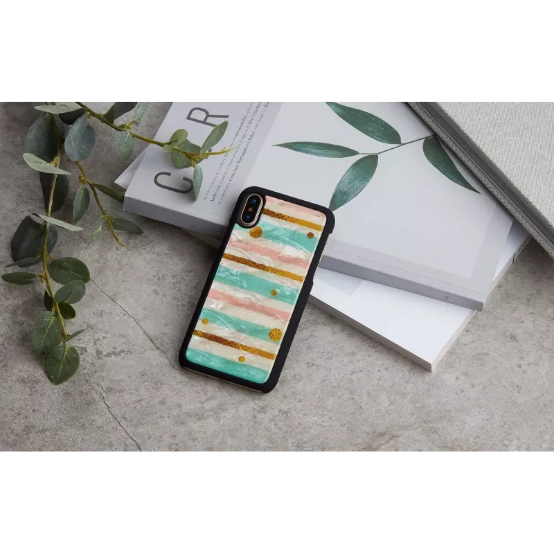 iKins dėklas iPhone XS / iPhone XS Max — pop mint juoda
