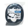 LOGILINK KAB0047 Lankstus laidų organizatorius su užtrauktuku, juodas, 2 m