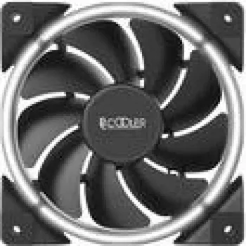 120 mm korpuso ventiliatorius PCCOOLER CORONA-WHITE, 1000–1800 RPM, baltas LED, 120×25 mm