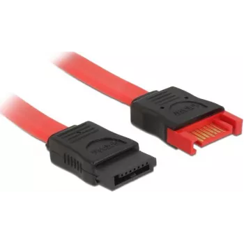 SATA kabelis DeLOCK 83952 0,2 m SATA 7 kontaktų Juoda Raudona