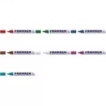 Franken marker ZKM 09, baltas rašalas, kaltinis antgalis 2–5 mm, didelis padengimas