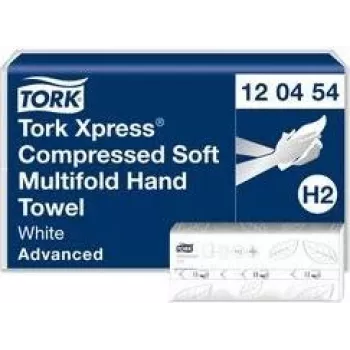 Popieriniai rankšluosčiai Tork H2 Advanced Interfold 2 sluoksnių – 2400 lapų (MPN 120454)