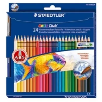 Spalvoti pieštukai Staedtler Noris Club aquarell 144 10, 24 vnt.