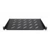 Extralink SHELF 1U lentyna 19 colių pakabinamoms spintoms, 1U, 300 mm, juodos spalvos, metalinė