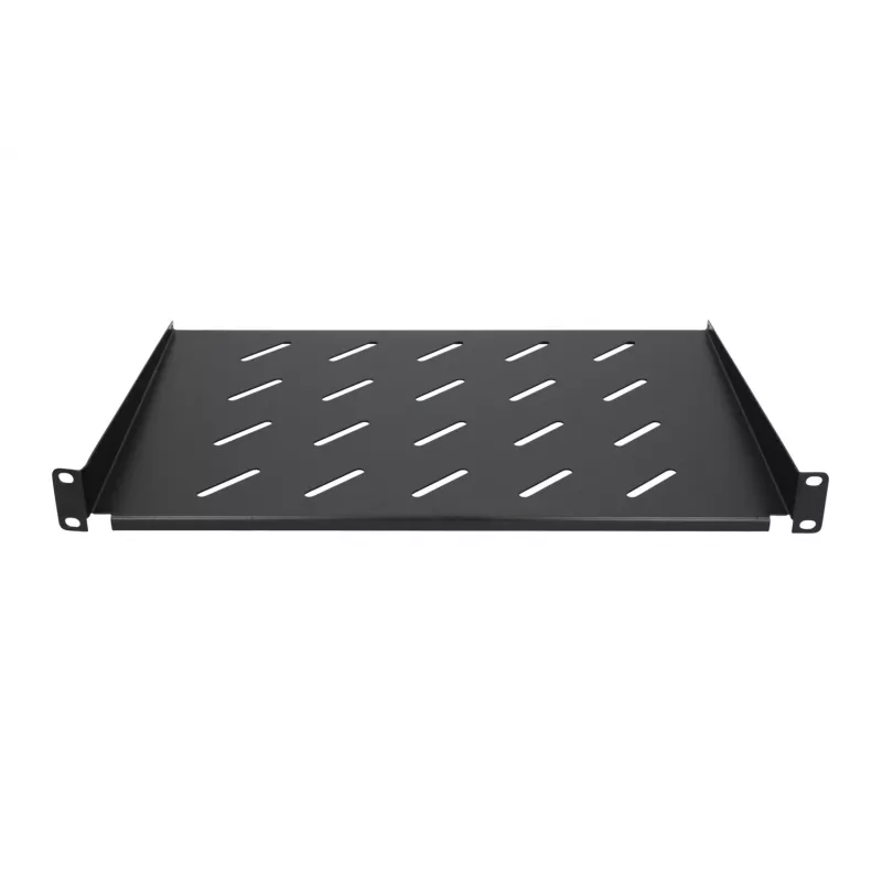 Extralink SHELF 1U lentyna 19 colių pakabinamoms spintoms, 1U, 300 mm, juodos spalvos, metalinė
