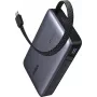 Powerbank UGREEN PB550 20 000 mAh 67W PD su 1×USB-A, 1×USB-C ir įmontuotu USB-C laidu, išmaniuoju ekranu (55996B)