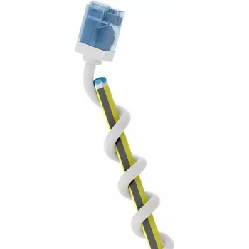 Goobay 74284 Cat 6A U/UTP plonas itin lankstus jungiamasis kabelis, 0,25 m, baltas