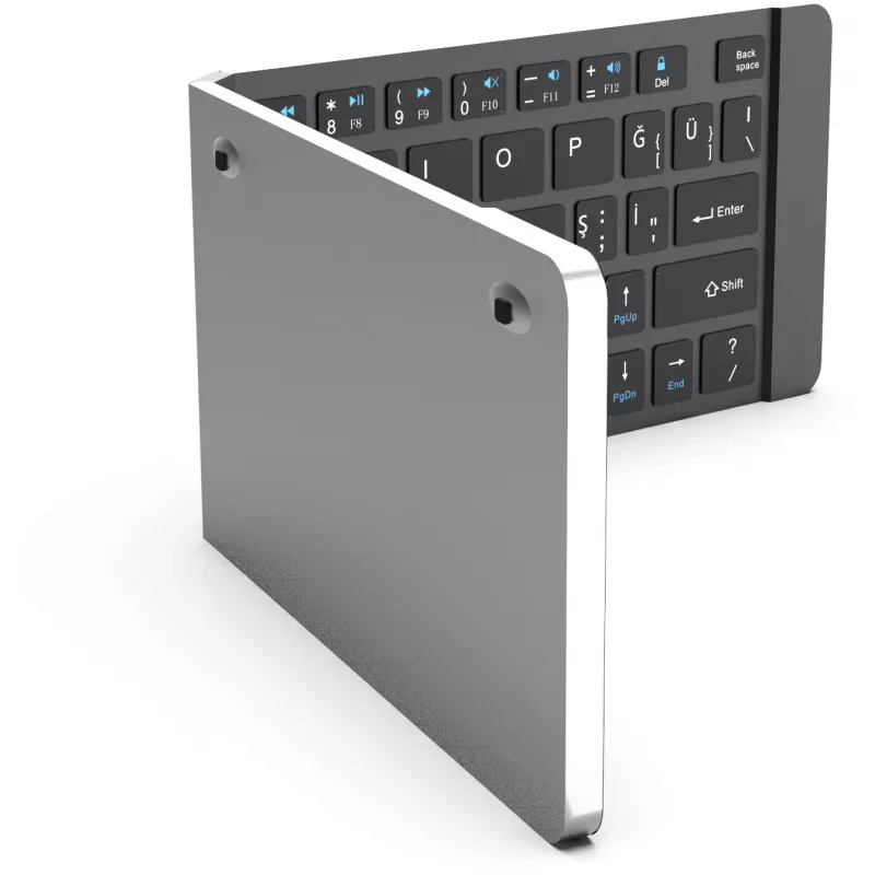Belaidė klaviatūra Inca IBK-579BT Bluetooth 66 klavišų metalo sidabro spalvos